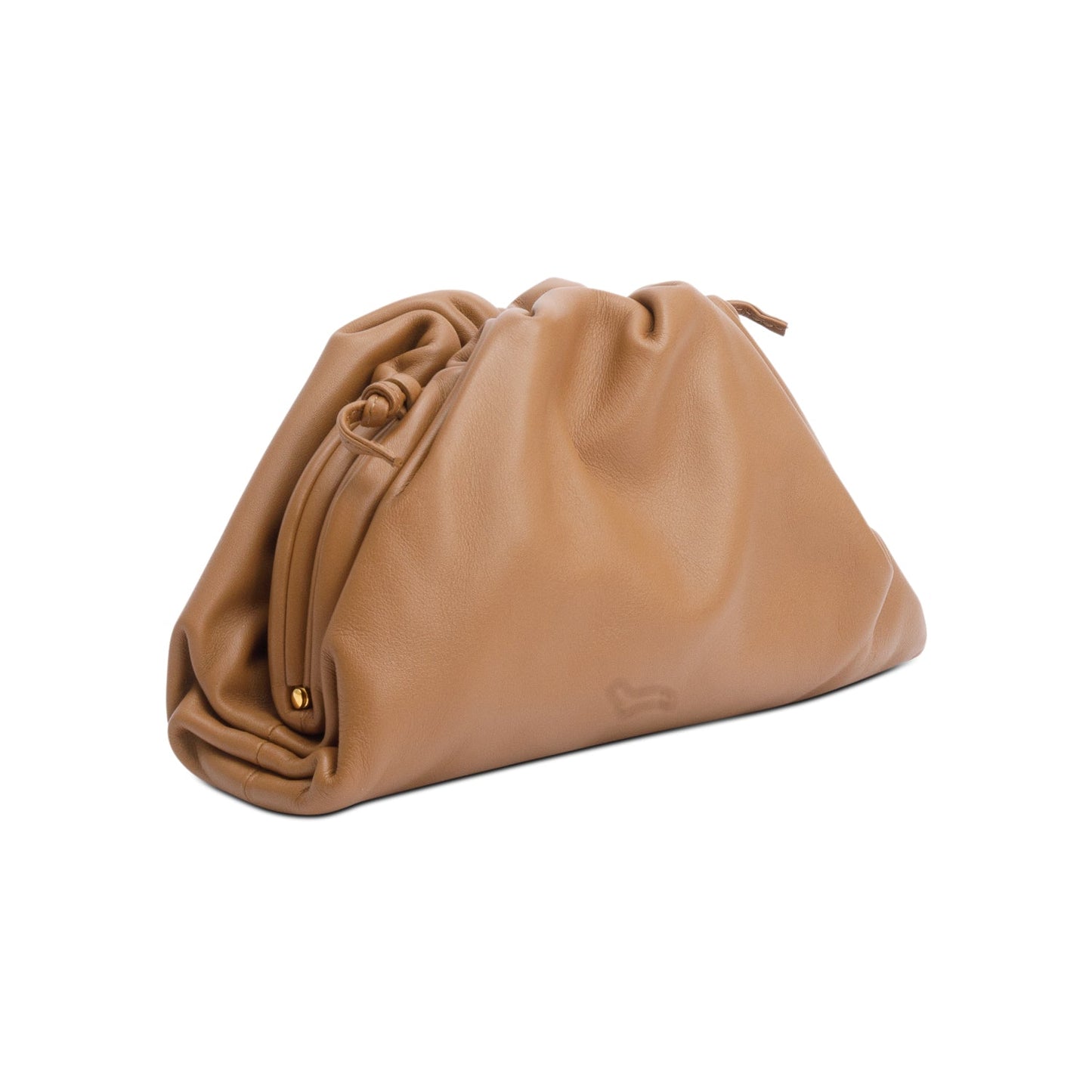 Bottega Veneta Brown Calfskin Leather The Mini Pouch
