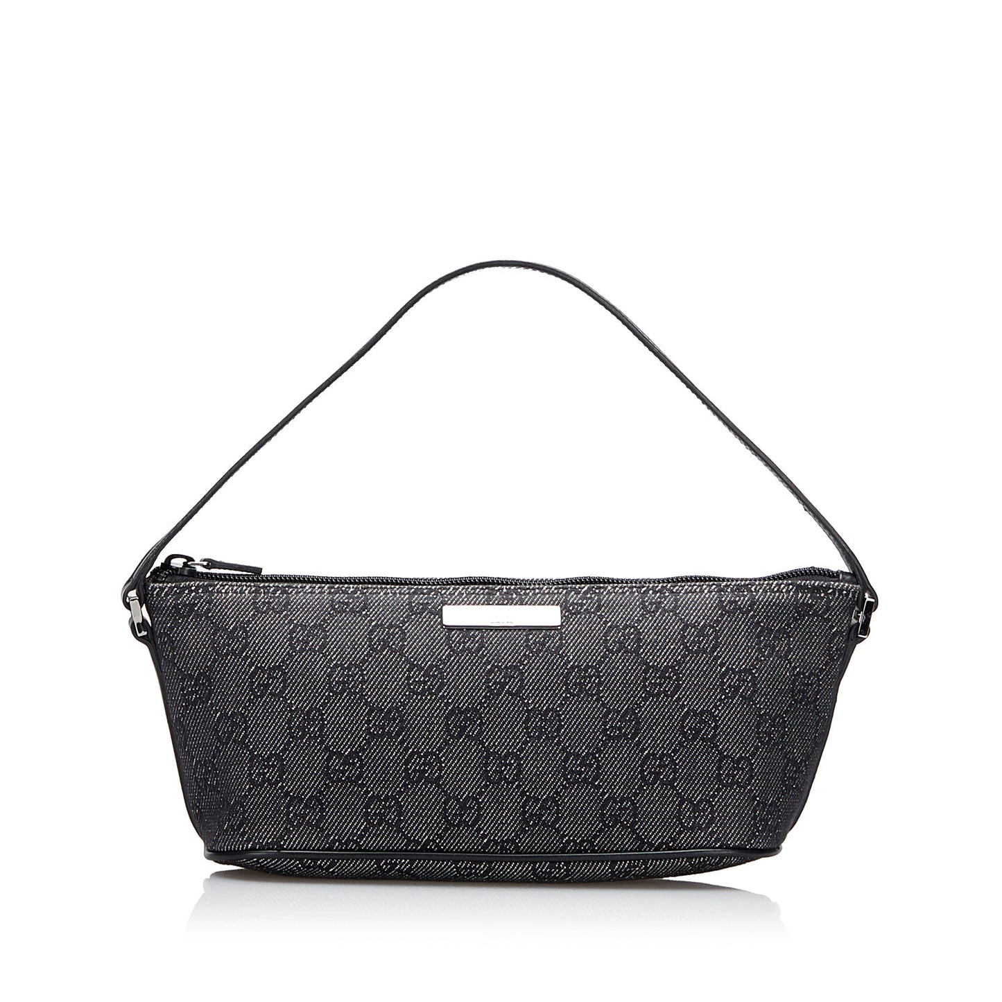 Gucci Leather Canvas Shoulder Bag Style 37