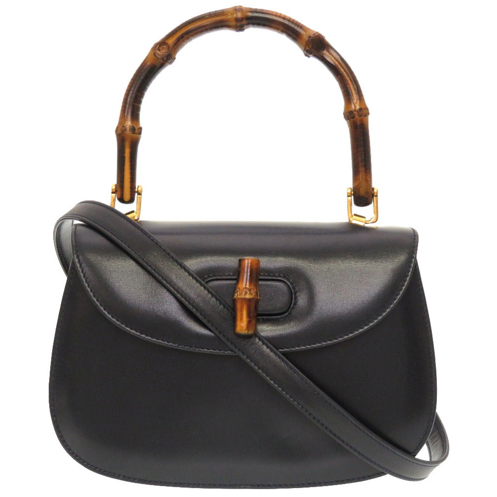 GUCCI Handbag 000 46 0188 Bamboo Navy Women