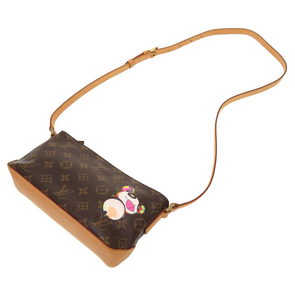 LOUIS VUITTON Shoulder Bag Monogram canvas Brown Monogram panda Trotteur Takashi Murakami Women