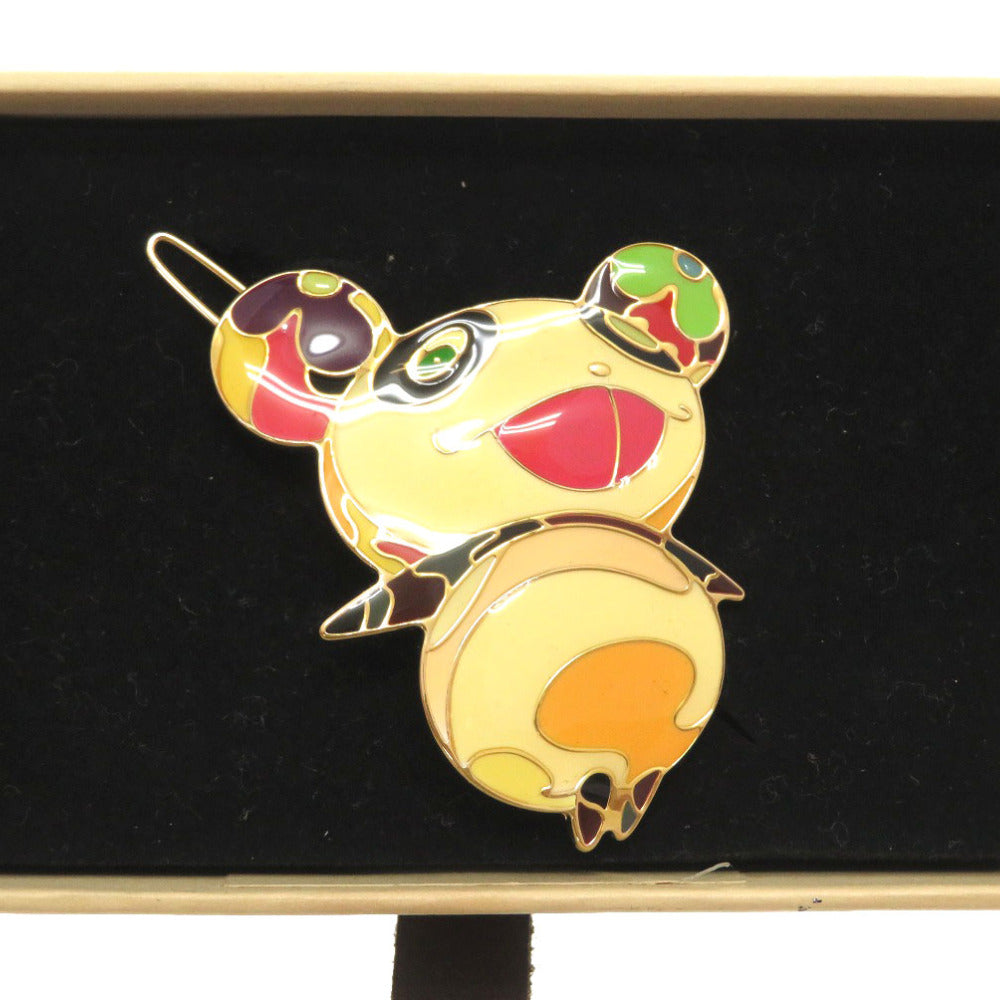LOUIS VUITTON Valletta metal Multi Takashi Murakami Characters Panda Onion Head Flower Hatman Hair Clip Limited Edition Women