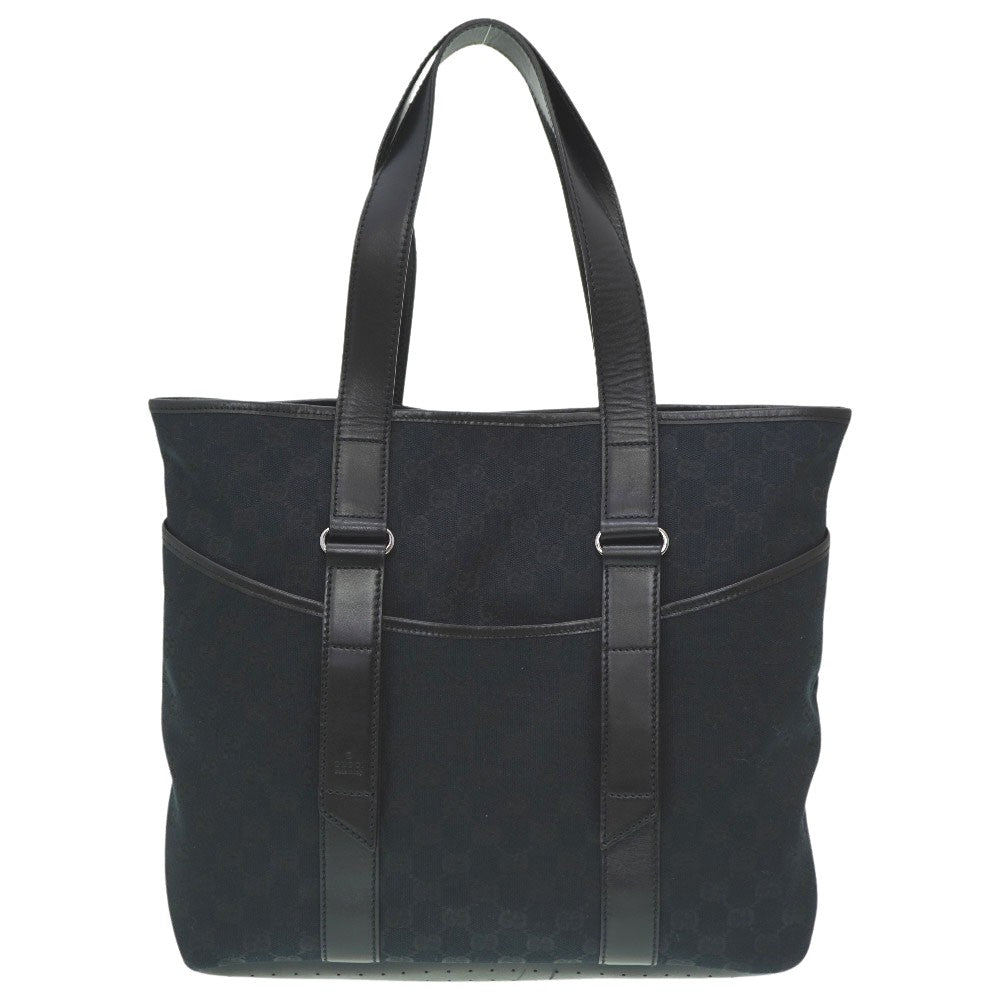 GUCCI Tote Bag 145971 GG canvas, leather black Tote Bag Women