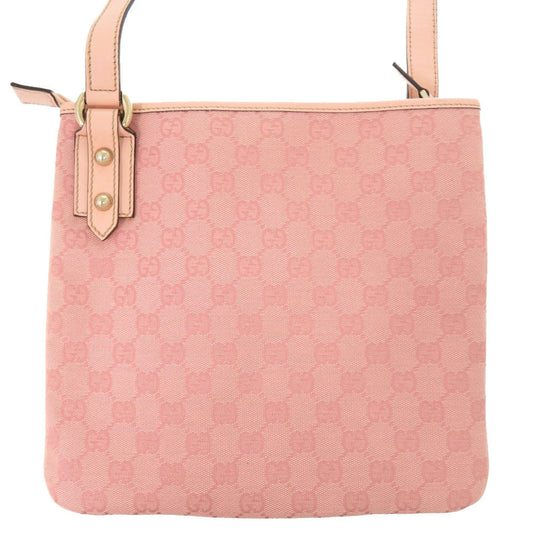 GUCCI Shoulder Bag 257246 GG canvas pink