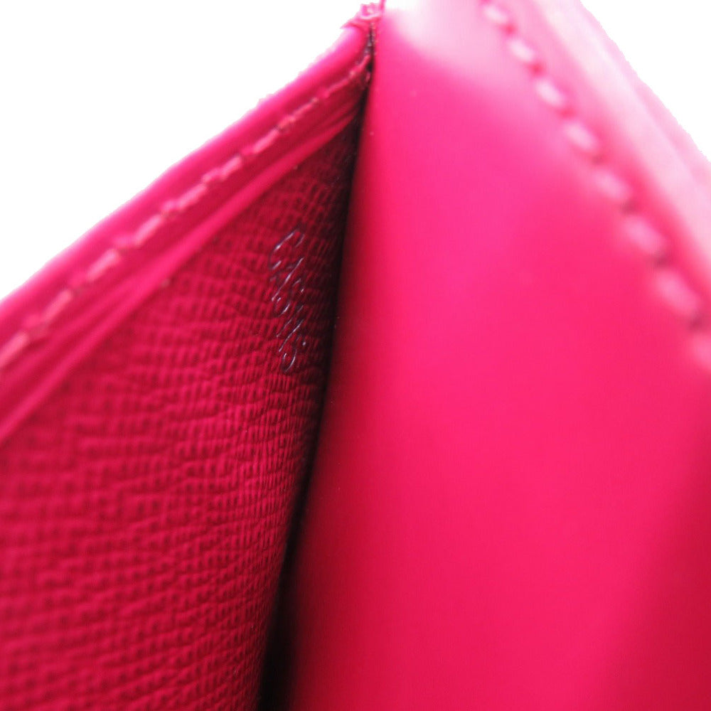 LOUIS VUITTON Card Case Epi Leather Fuchsia Epi Porte Cartes Simple Women