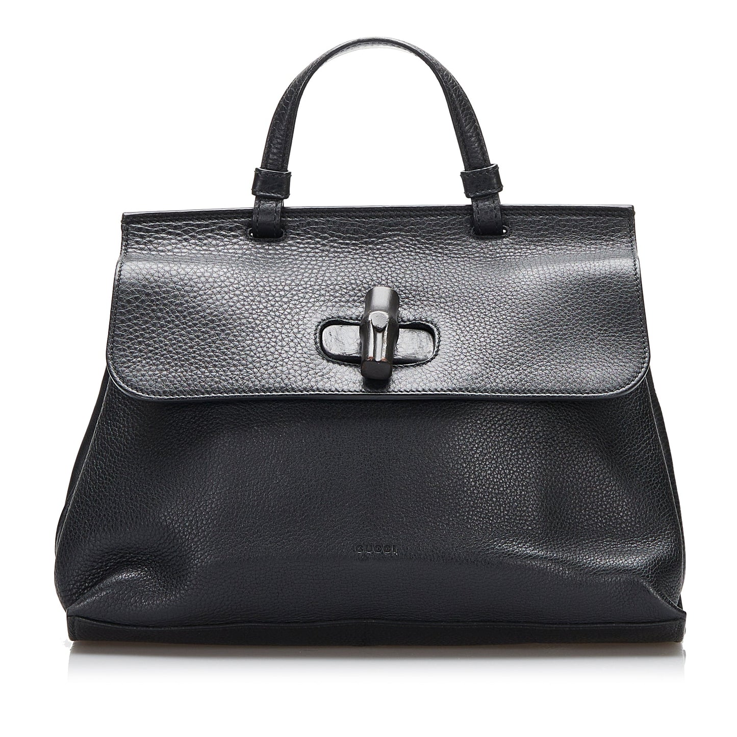 Gucci Twist Leather Top Handle Handbag