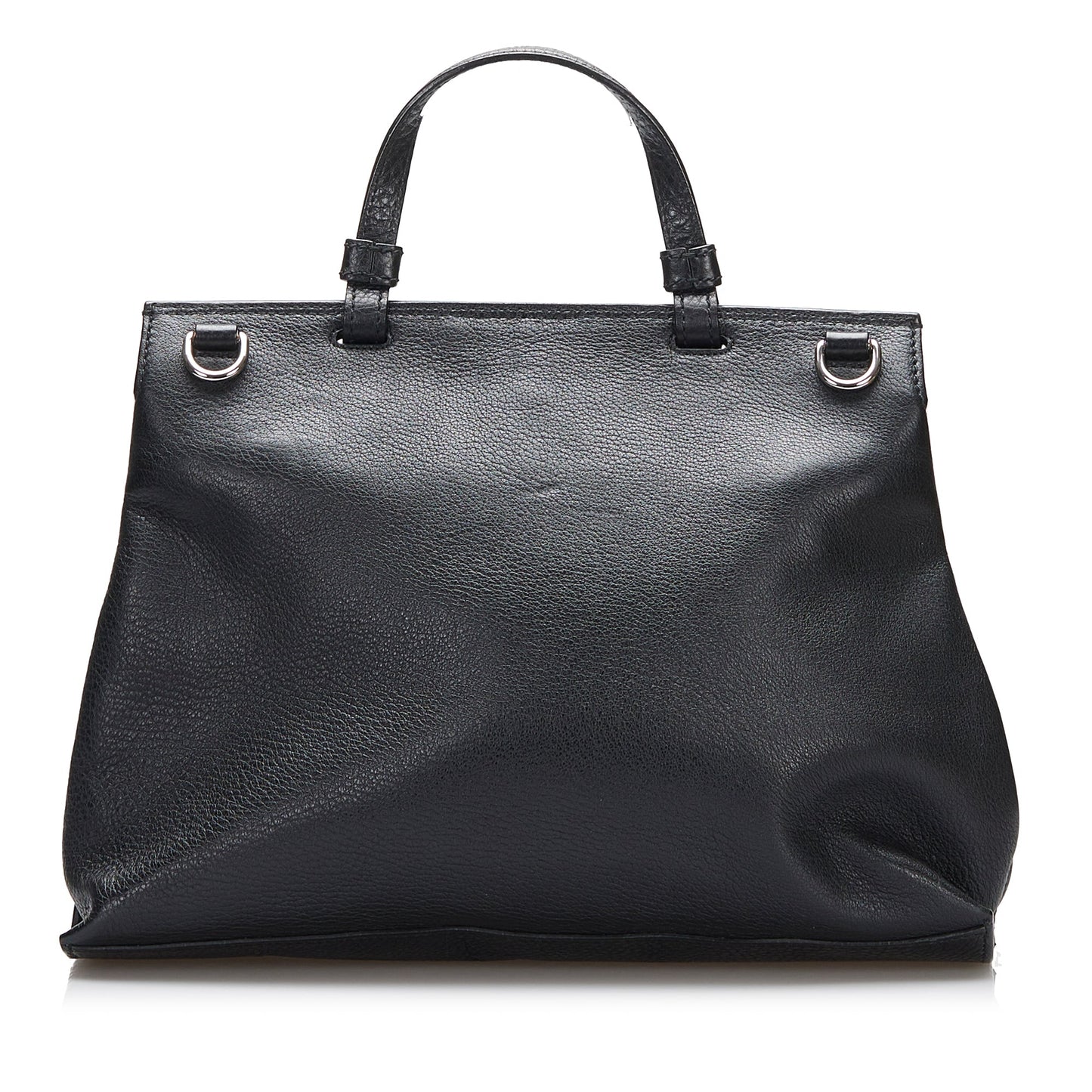 Gucci Twist Leather Top Handle Handbag