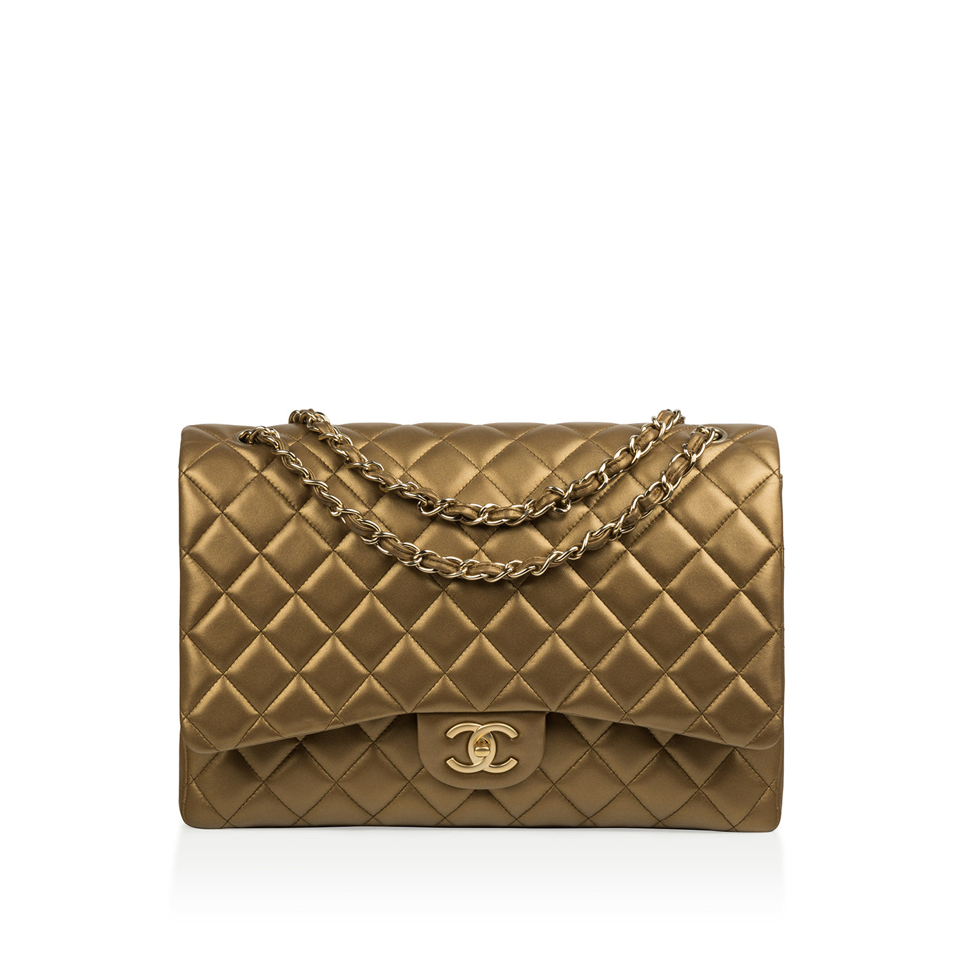 Chanel Classic Flap Bag Maxi - Gold