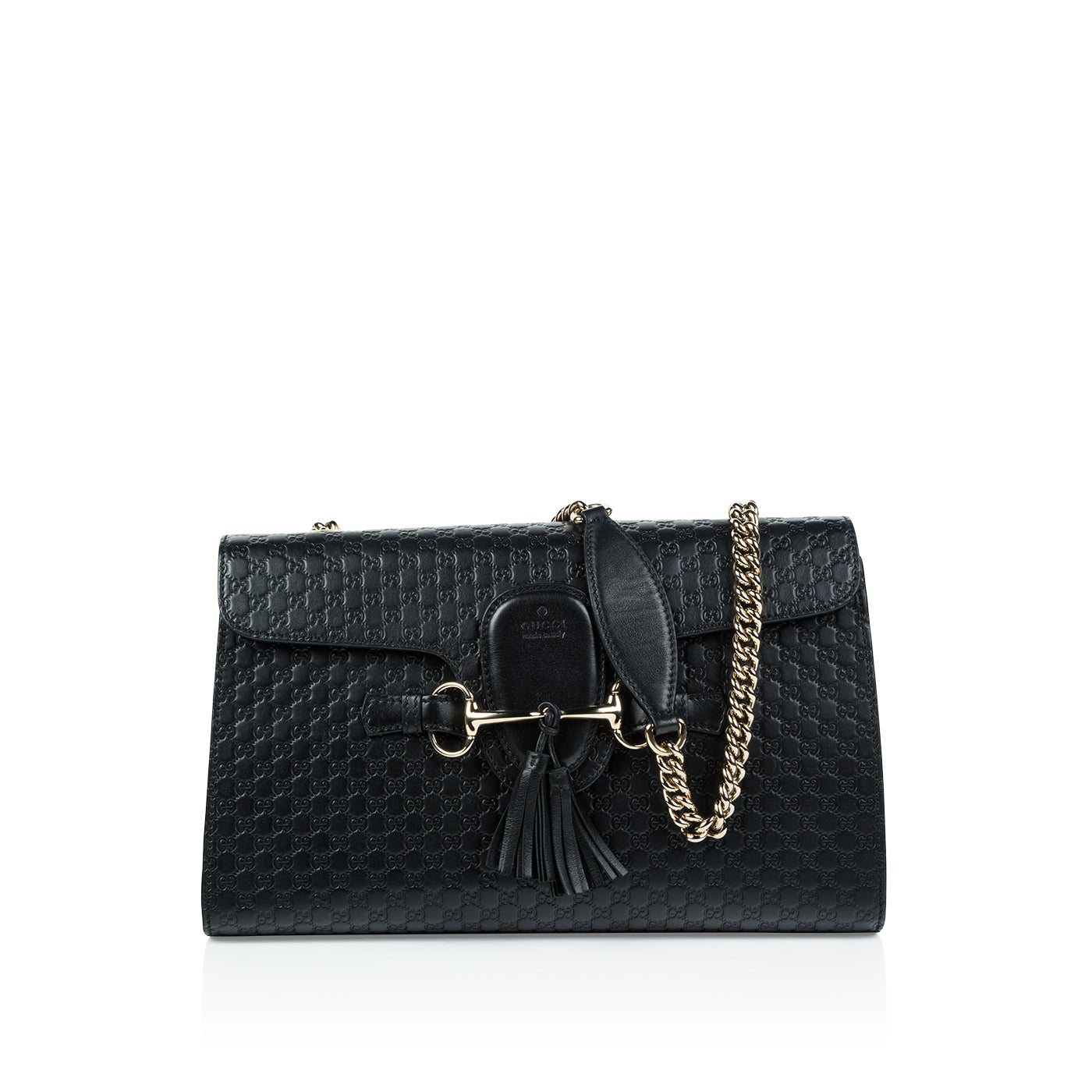 Gucci Monogram Chain Leather Shoulder Bag