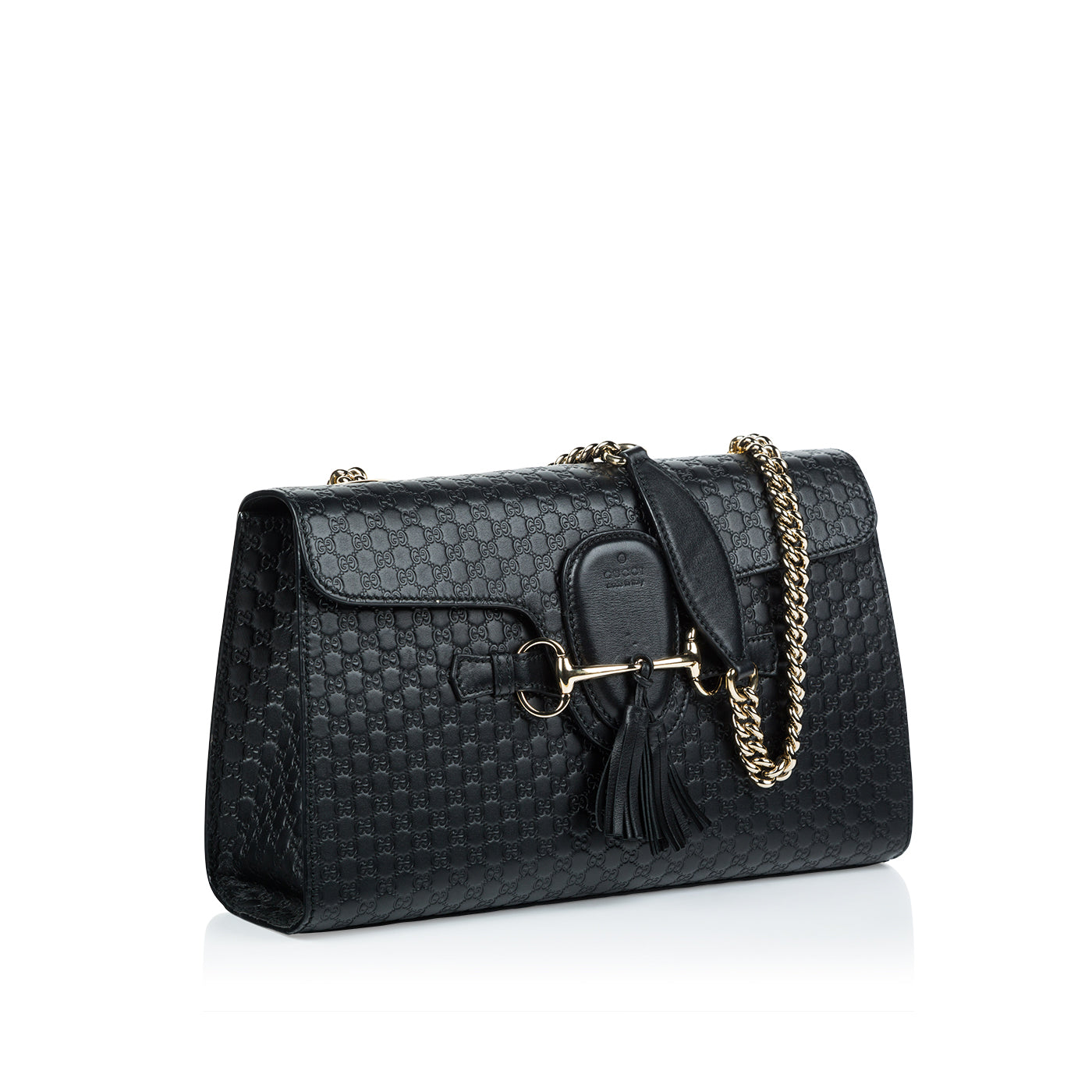 Gucci Monogram Chain Leather Shoulder Bag