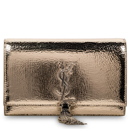 Saint Laurent Metallic Kate Tassel Bag