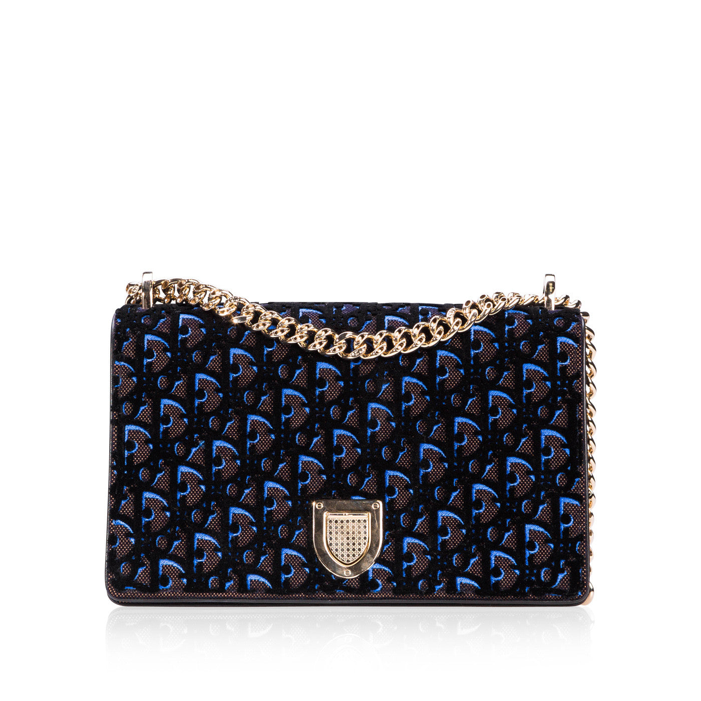 Dior Monogram Chain Canvas Tote