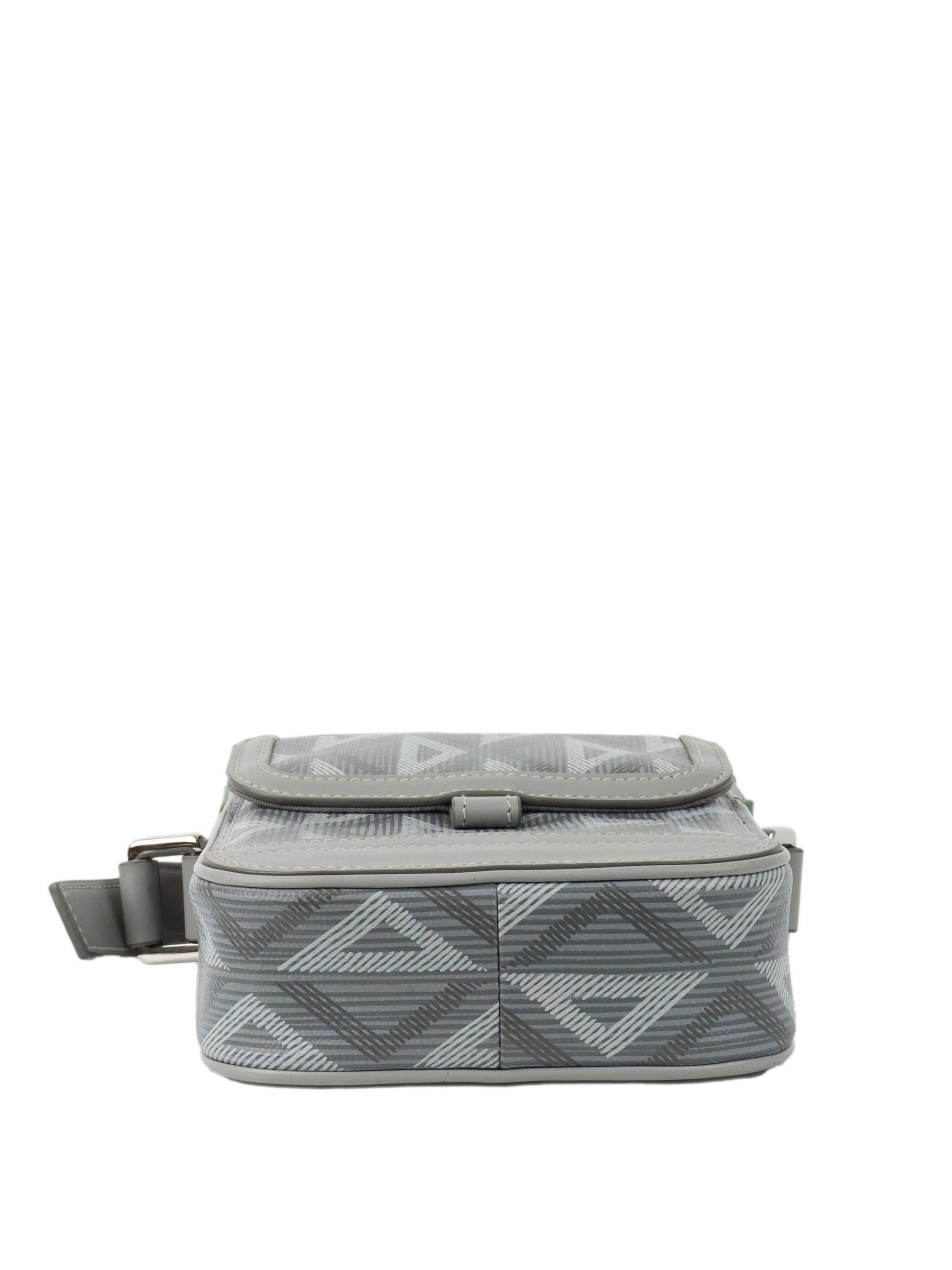 Dior Silver 'Hit The Road' Vertical Crossbody Pouch.