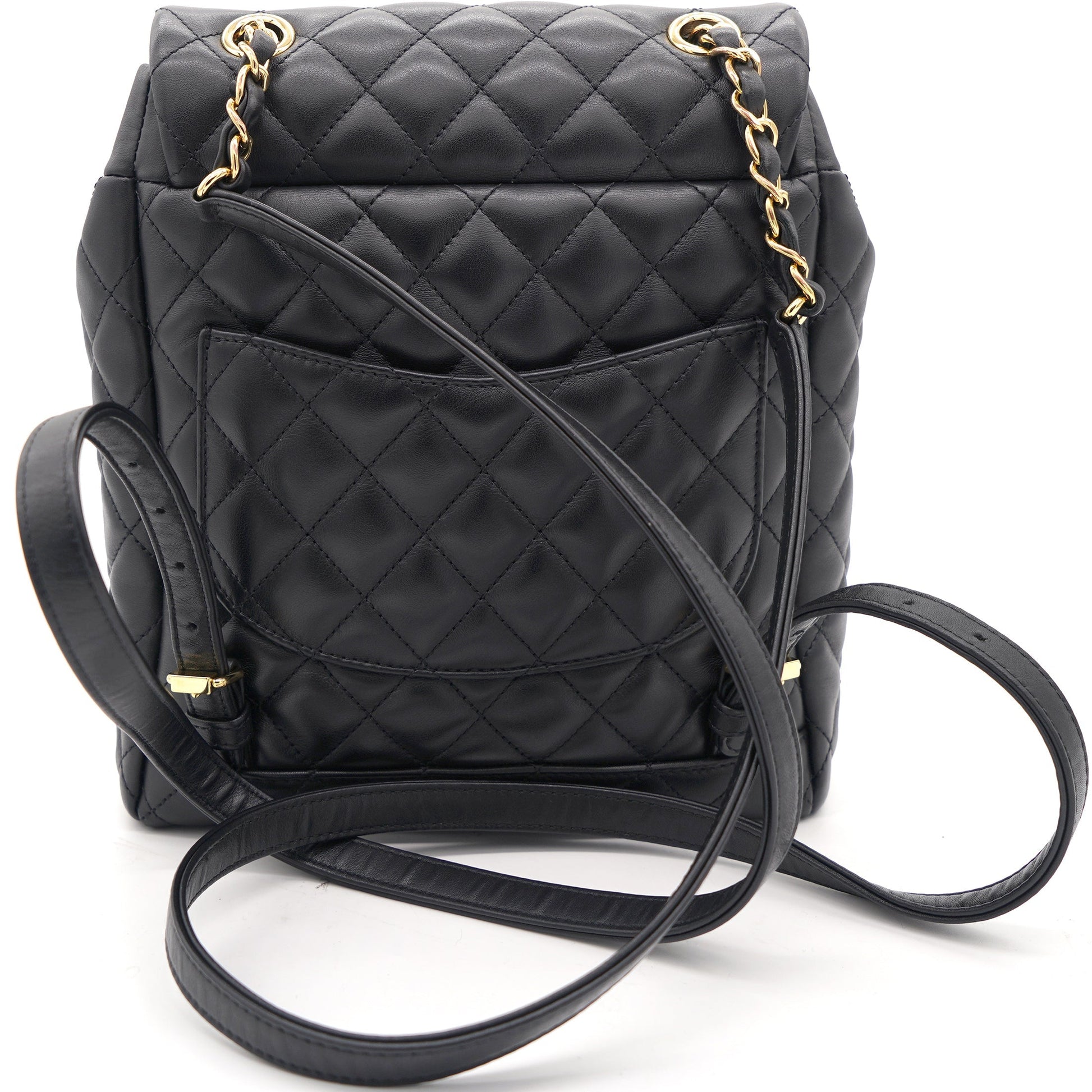 Chanel Calfskin Quilted Small Urban Spirit Backpack Black