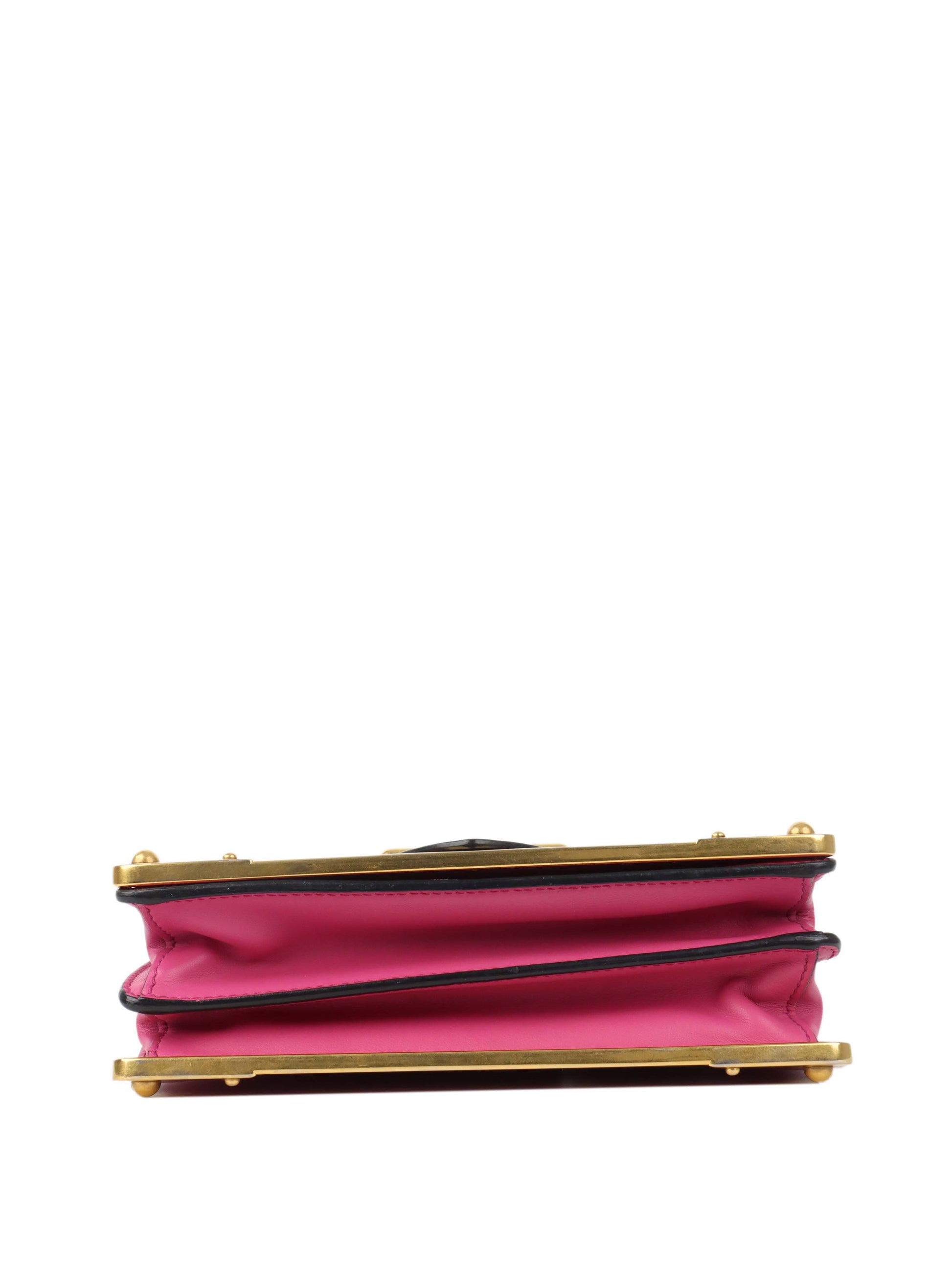 Prada Pink Cahier Leather Crossbody Bag.