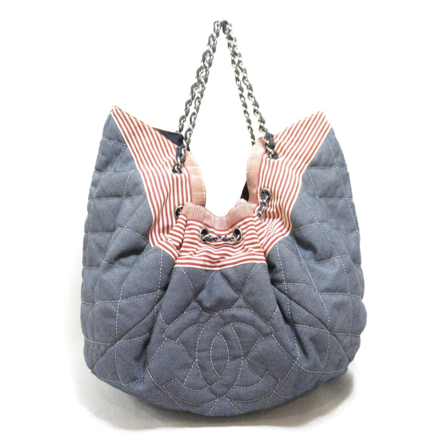 CHANEL CHANEL Coca-Cola GM Shoulder Bag Shoulder Bag Denim Blue Indigo Blue/Red/White A46887