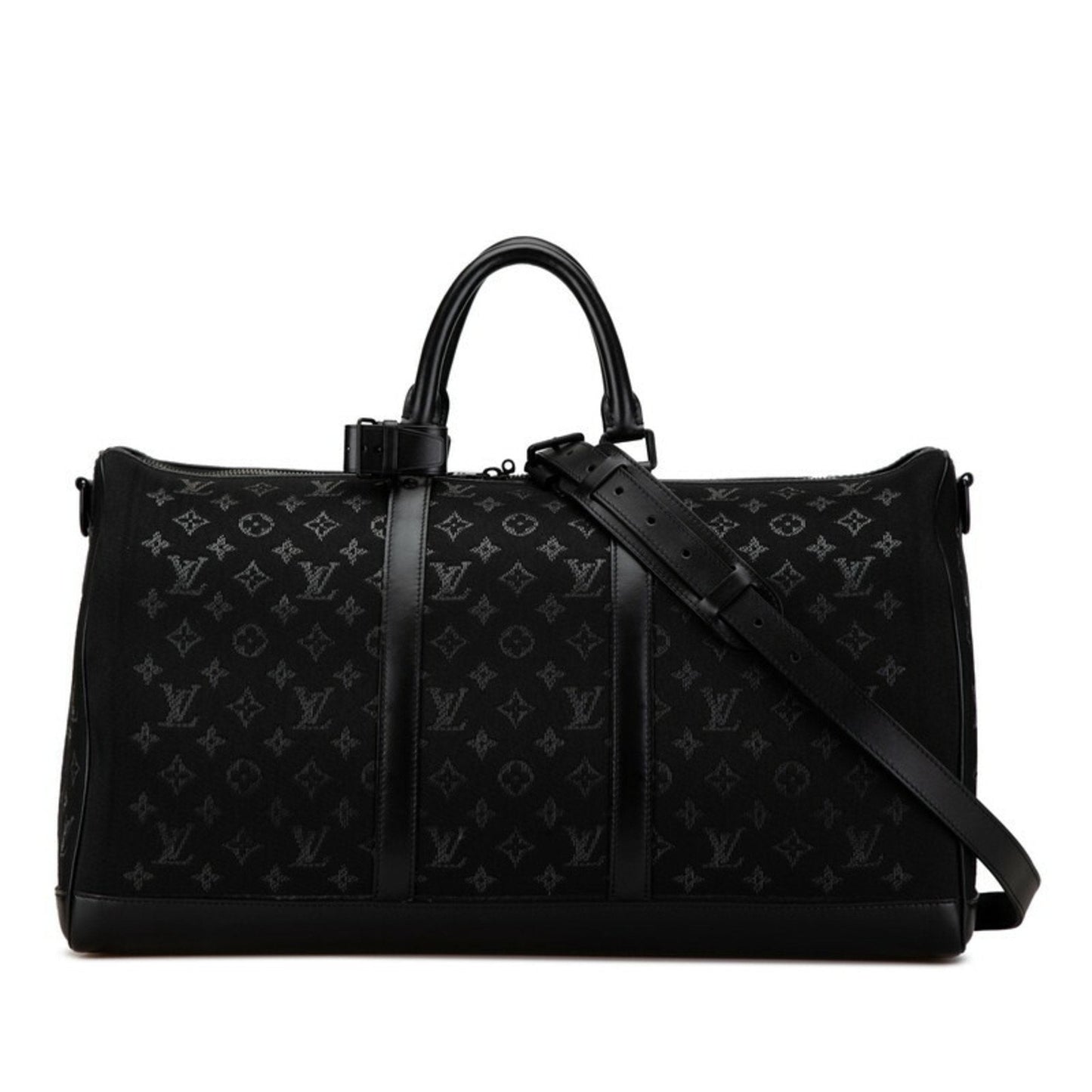 Louis Vuitton Canvas Leather Boston Bag Shoulder Bag
