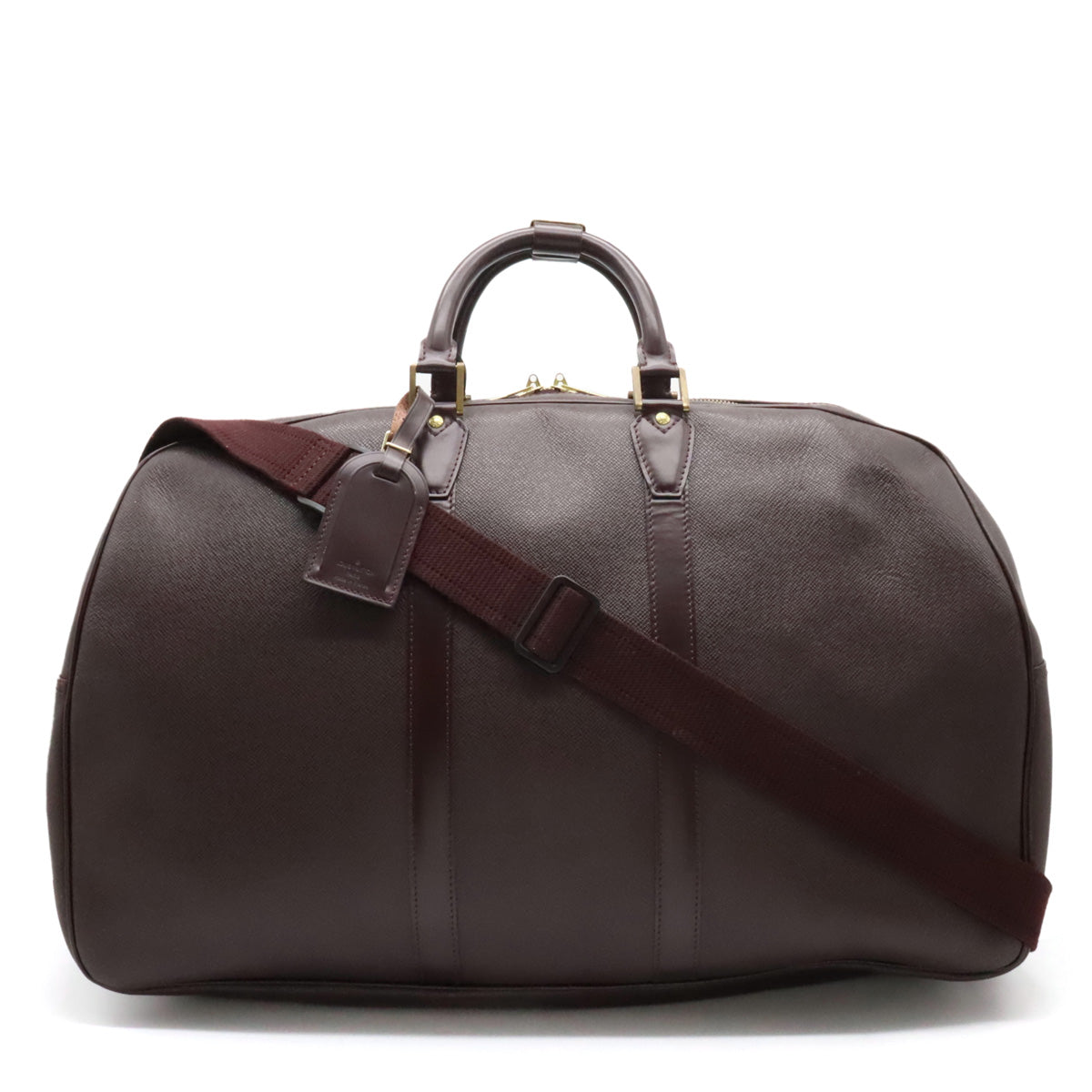 LOUIS VUITTON Kendall GM Boston Bag in Taiga Bordeaux M30116