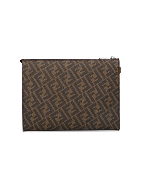 Fendi Men "Ff" Pattern Pouch
