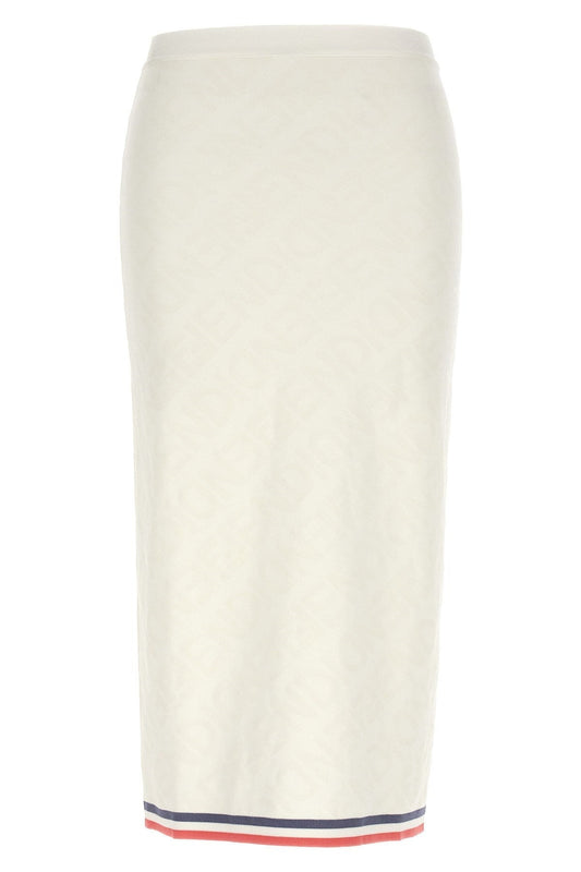 Fendi Women All Over Logo Midi Skirt