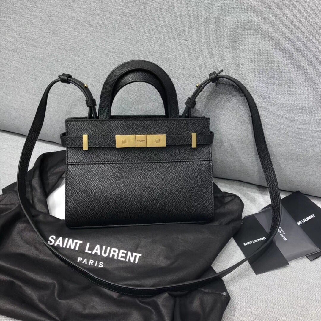 Yves Saint Laurent Manhattan Nano Shopping Bag In Box Black
