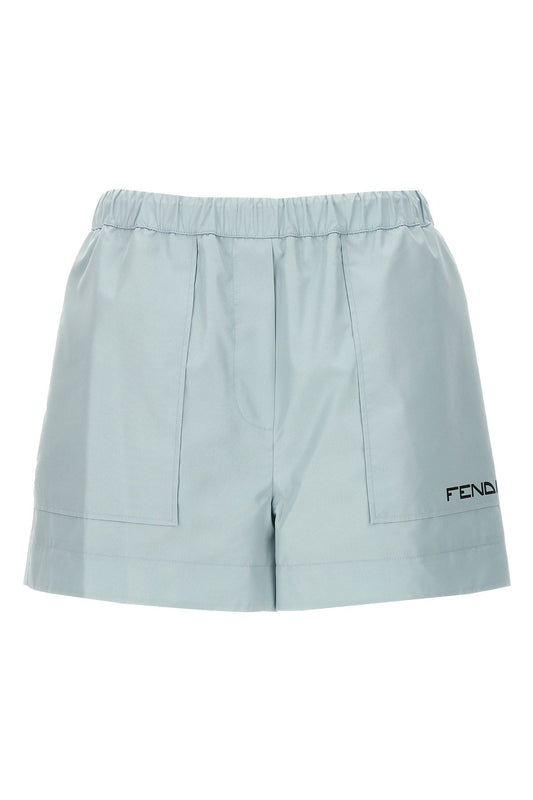 Fendi Women Logo Print Shorts