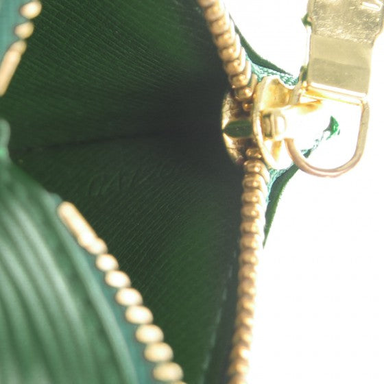 Louis Vuitton Borneo Green EPI Leather Key Pouch