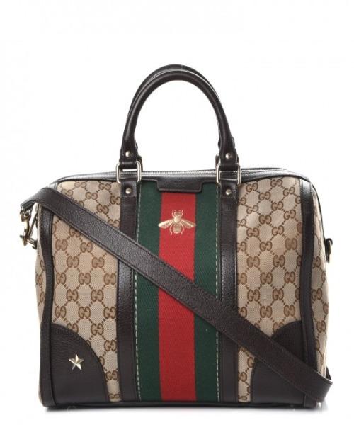 Gucci Monogram Nylon Leather Canvas Crossbody