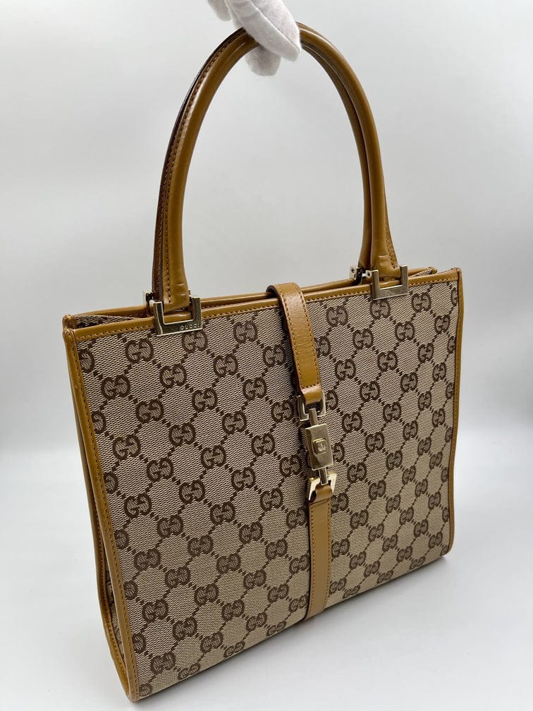 Gucci Leather Canvas Tote Style 23