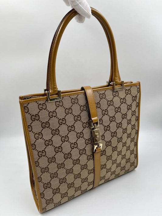 Gucci Leather Canvas Tote Style 23