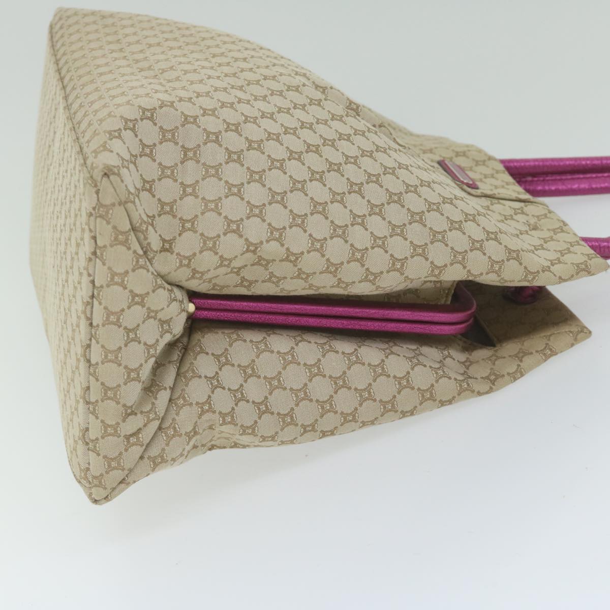 Luxury CELINE Macadam Canvas Tote Bag Beige 60918