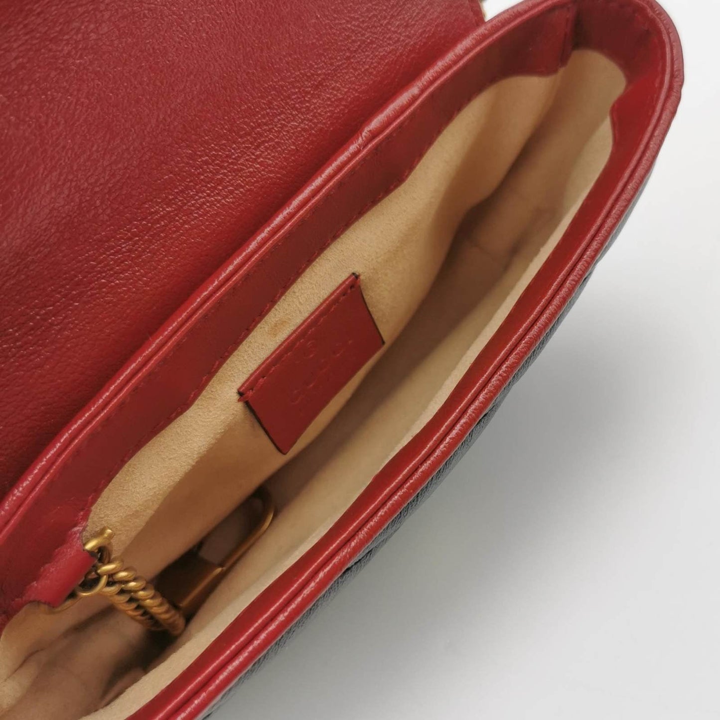 Gucci Marmont Super Mini Flap Leather Bag Black Leather
