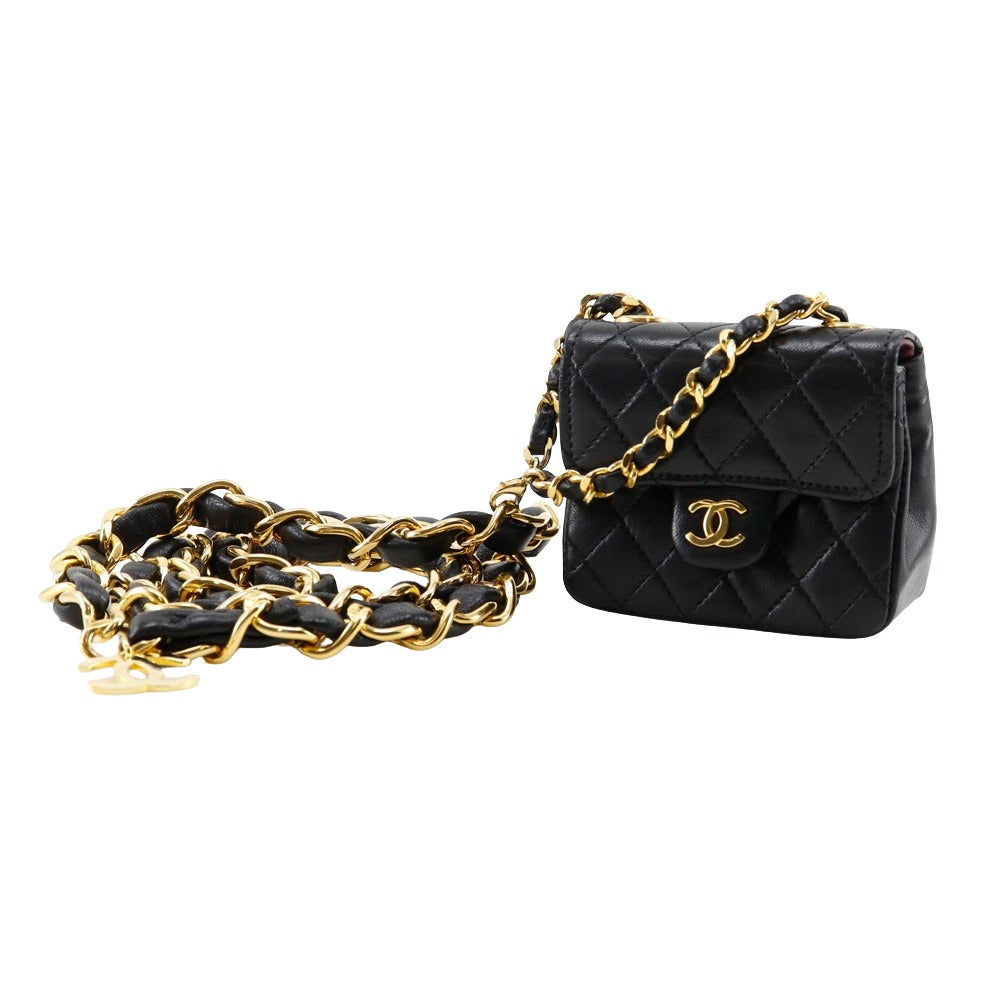 Chanel Chain Pochette Lambskin Waist Bag