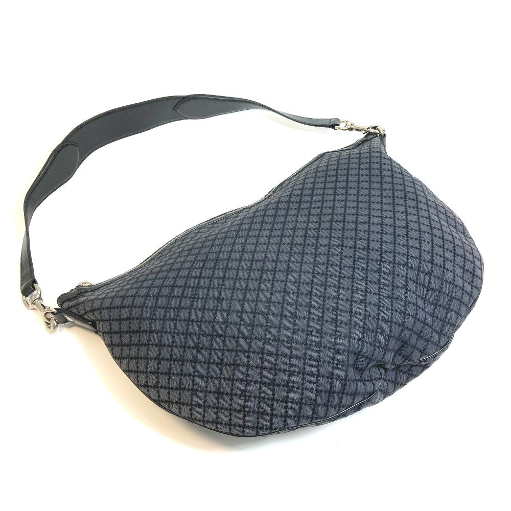 GUCCI Shoulder Bag 243308 canvas Black x gray Diamante Women