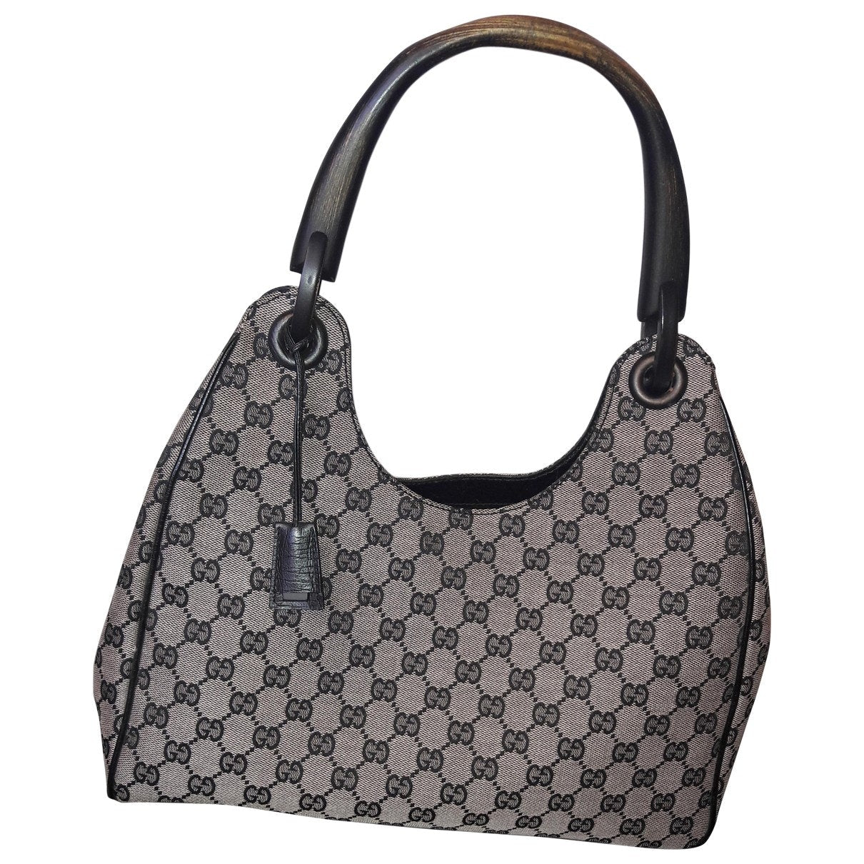 Gucci bamboo cloth handbag
