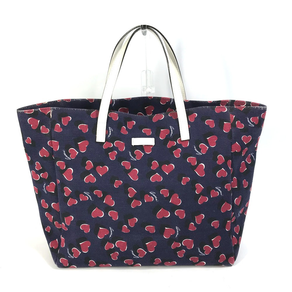 GUCCI Tote Bag 282439 Canvas, Leather pink heart Women