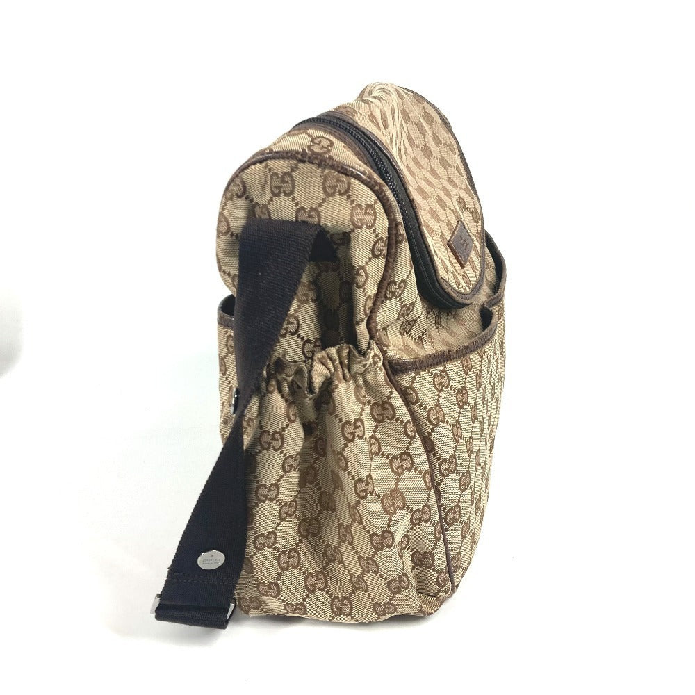 GUCCI Shoulder Bag 123326 GG canvas / leather beige GG Mother's Bag Women
