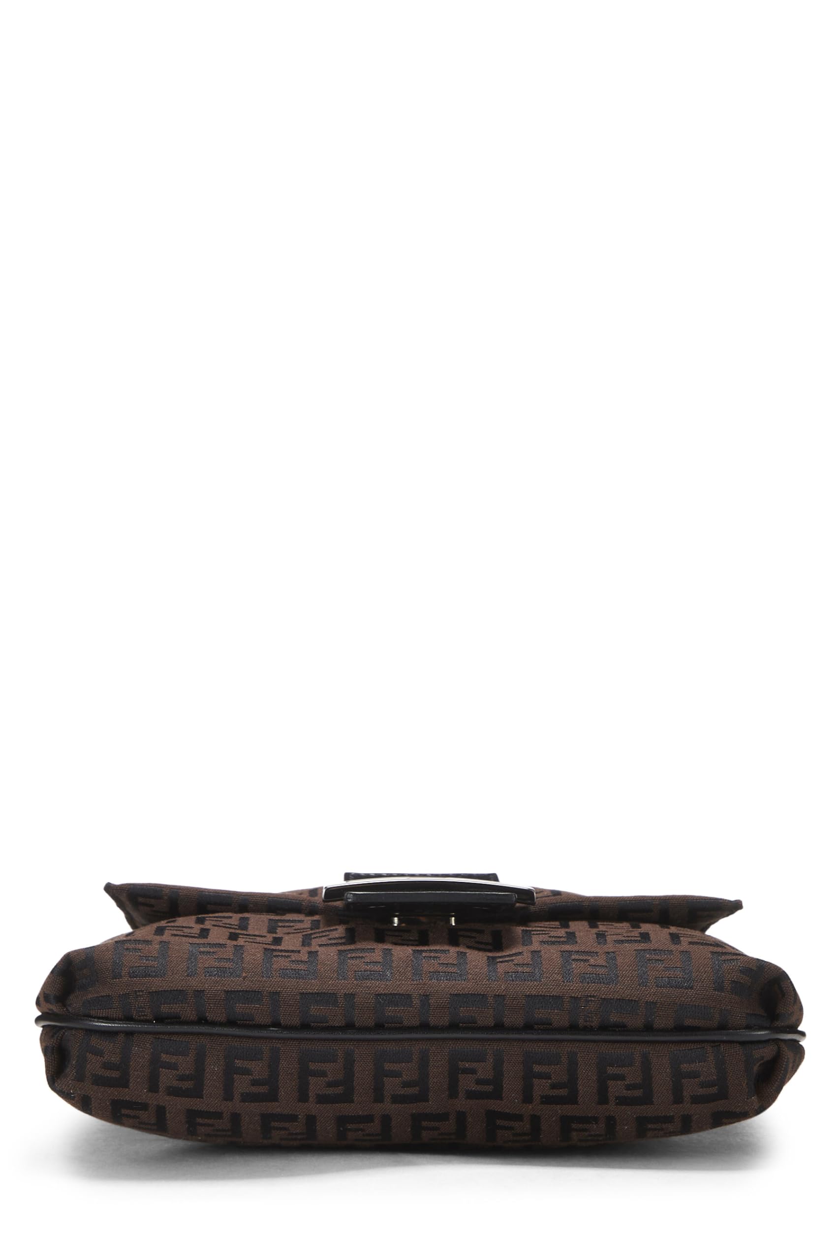 Fendi, Brown Zucchino Canvas Tube Messenger Small, Brown