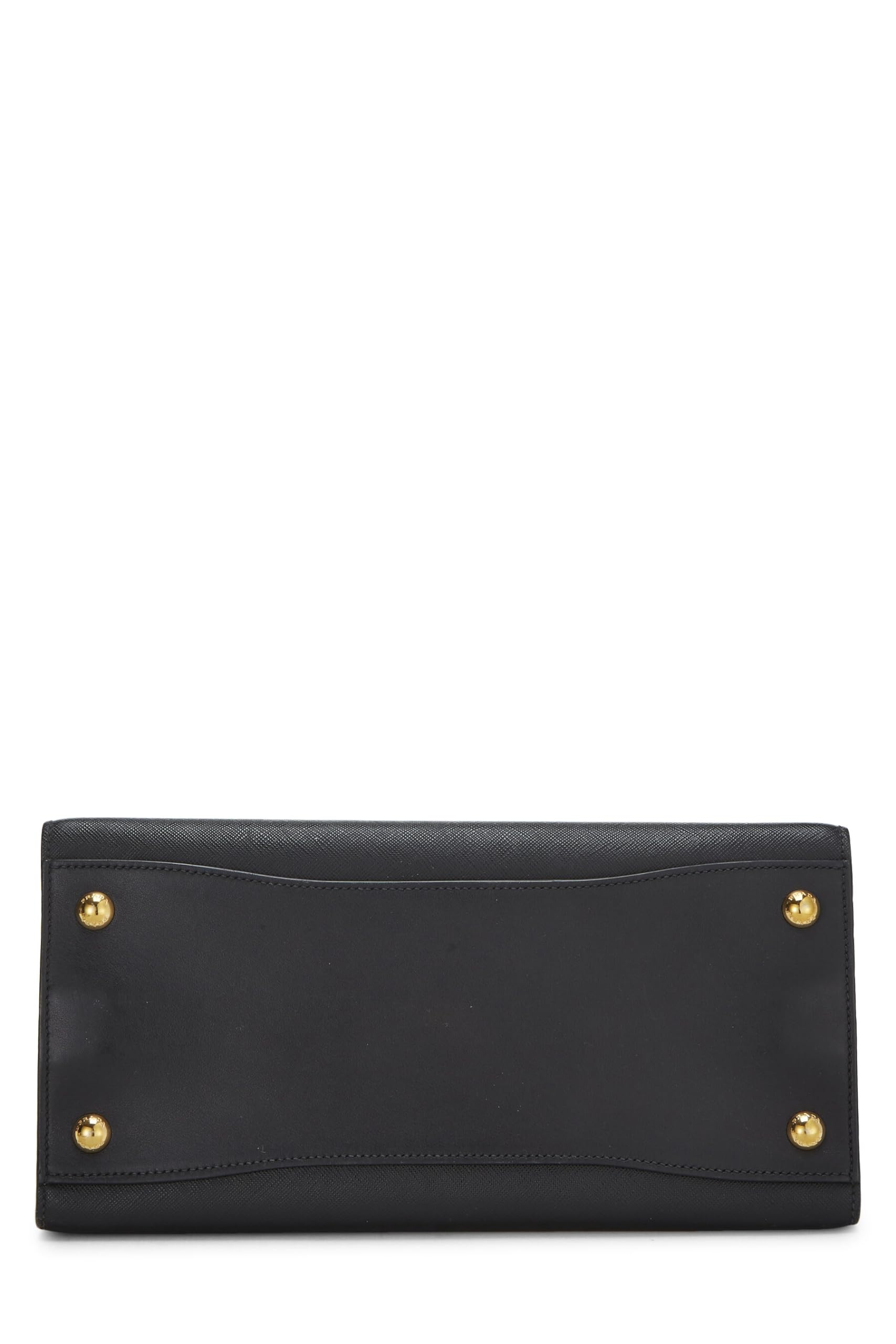 Prada, Black Saffiano Bibliotheque Small, Black Luxury Handbag