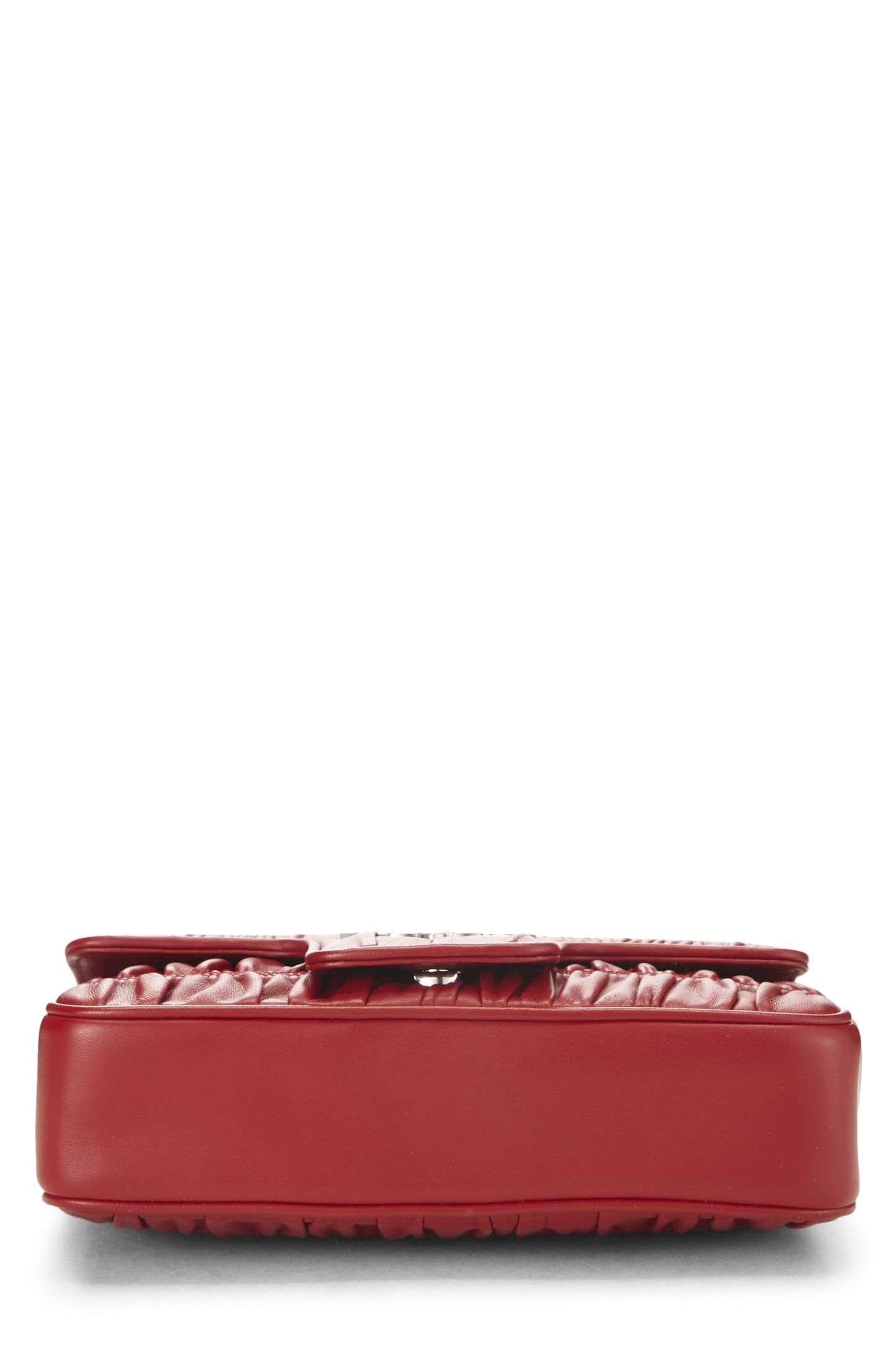 Prada, Red Nappa Gaufre Crossbody Bag, Red