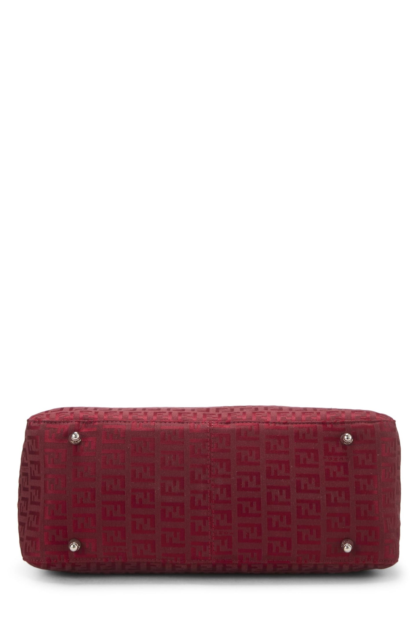 Fendi, Red Zucchino Canvas Handbag Small, Red
