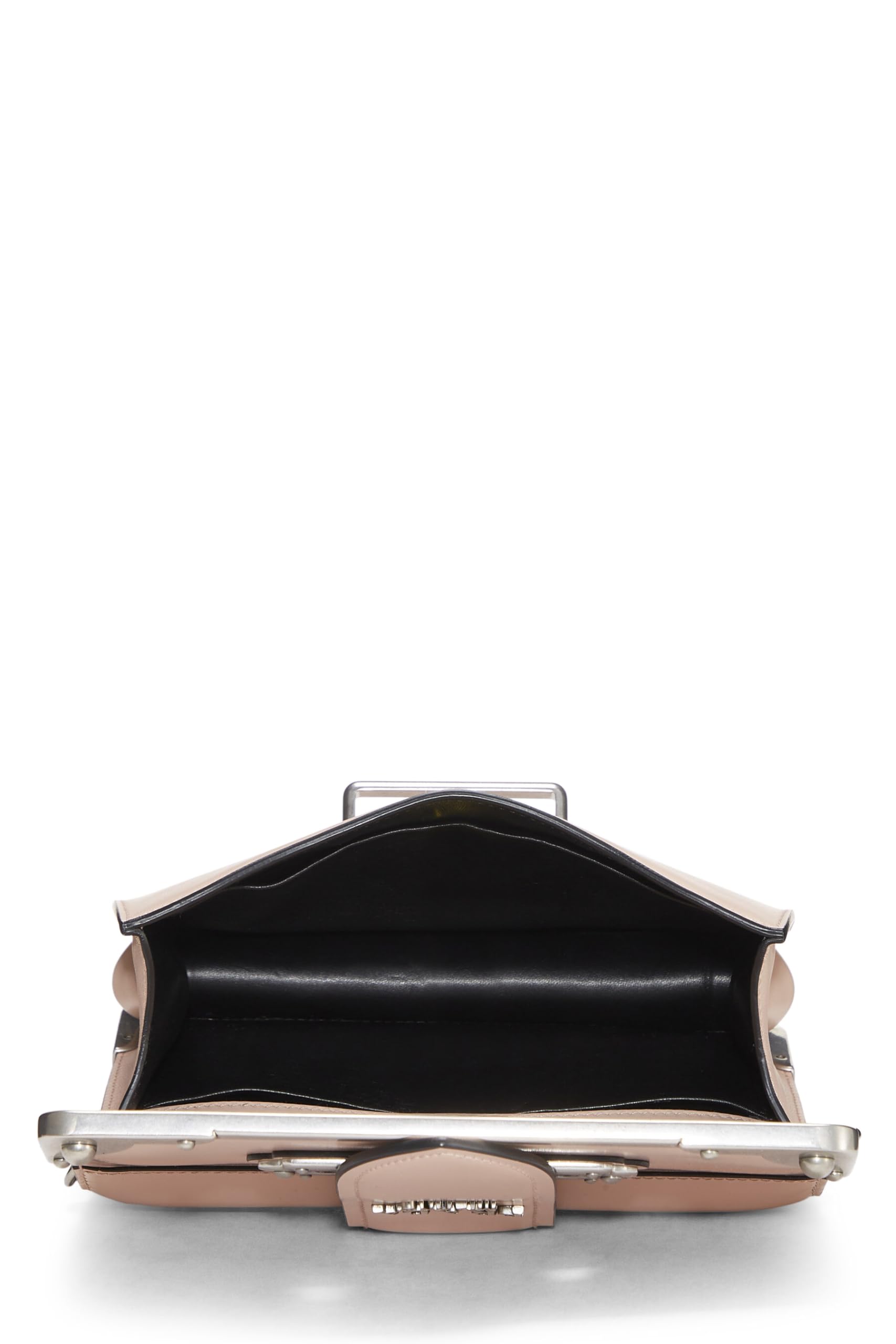 Prada, Pink Leather Cahier Crossbody, Pink