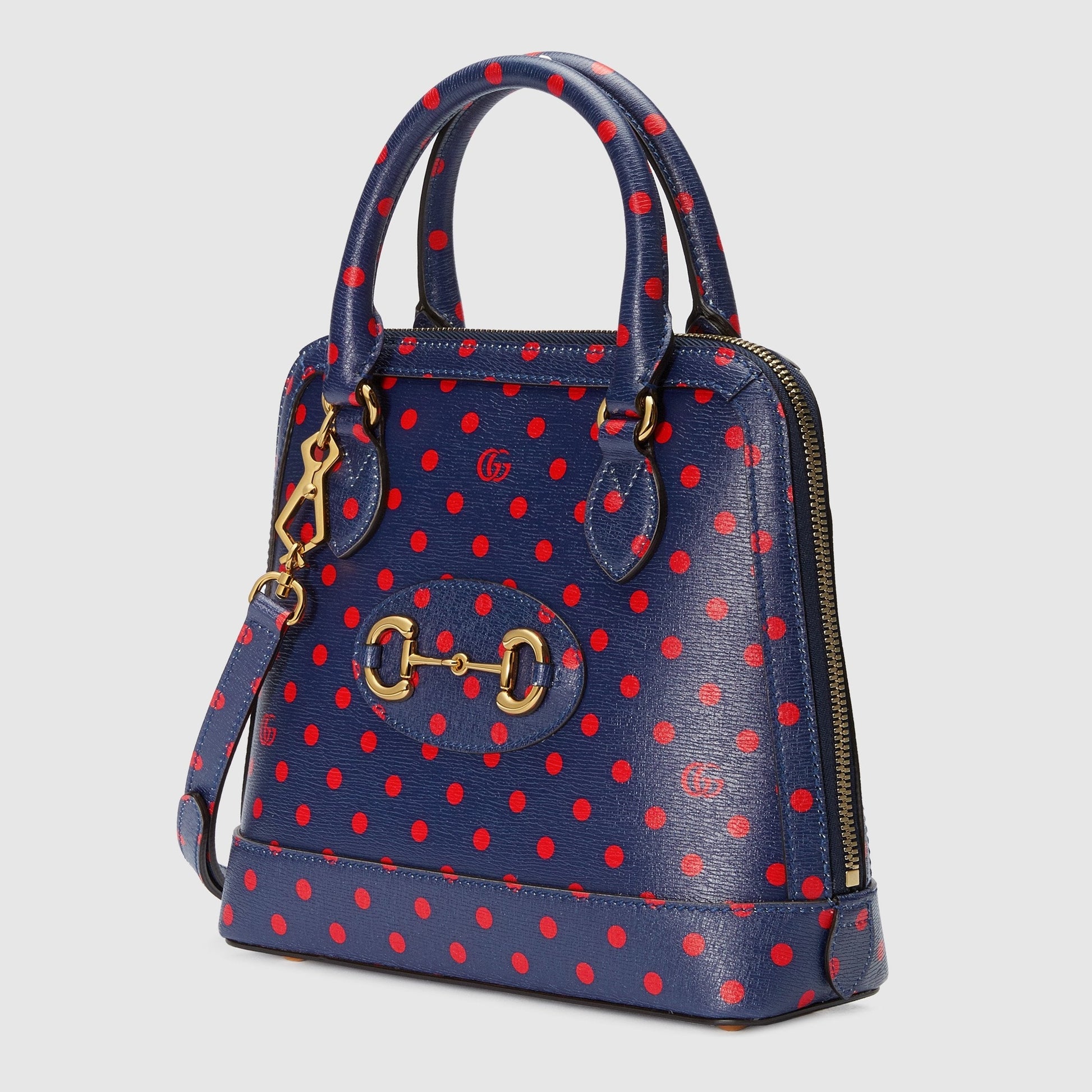 Gucci Monogram Leather Top Handle Crossbody