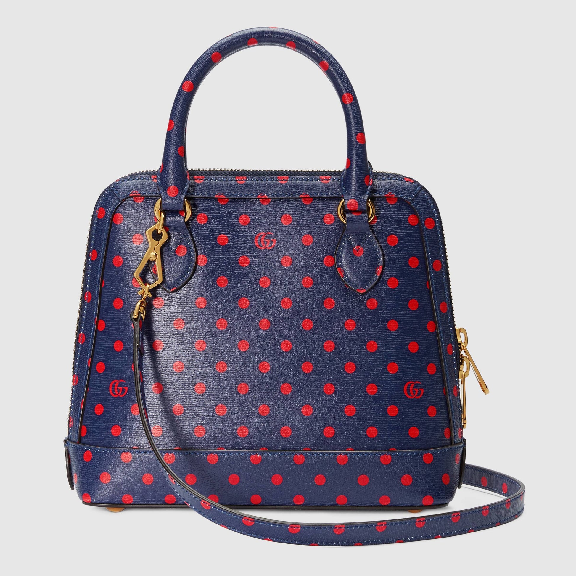 Gucci Monogram Leather Top Handle Crossbody