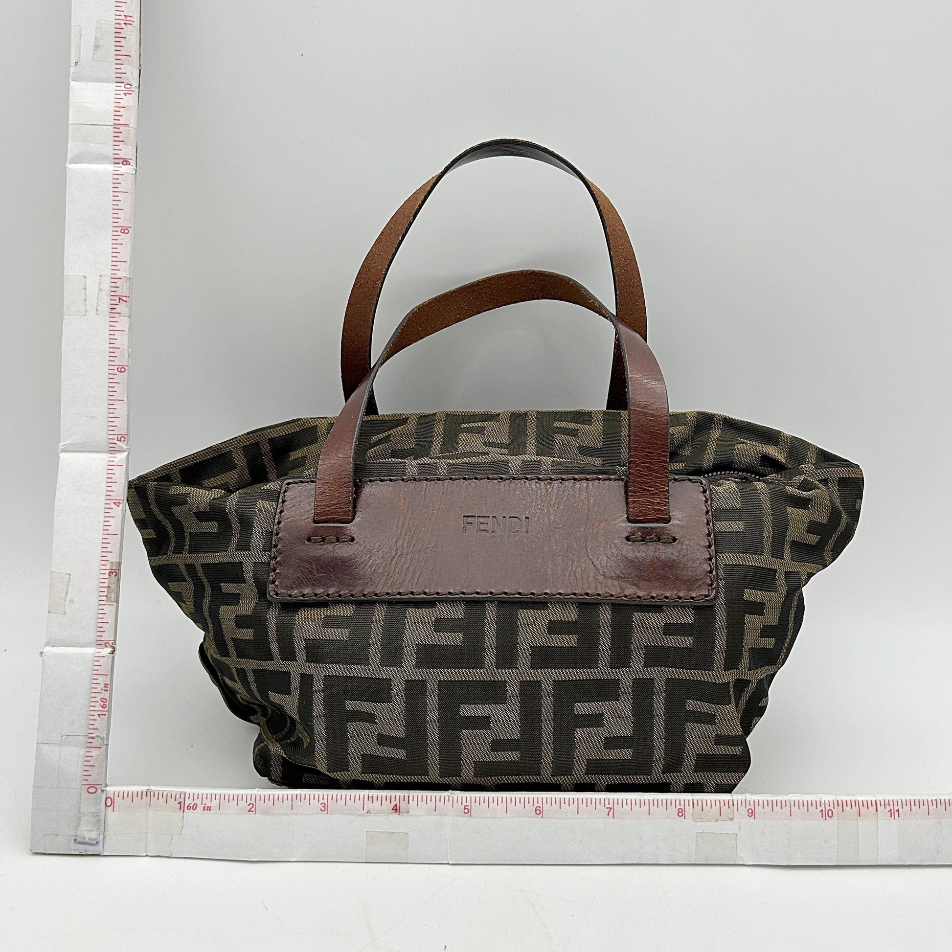 Fendi Zucca FF Top Handle Bag - Brown Handle Bags, Handbags fe8814vf