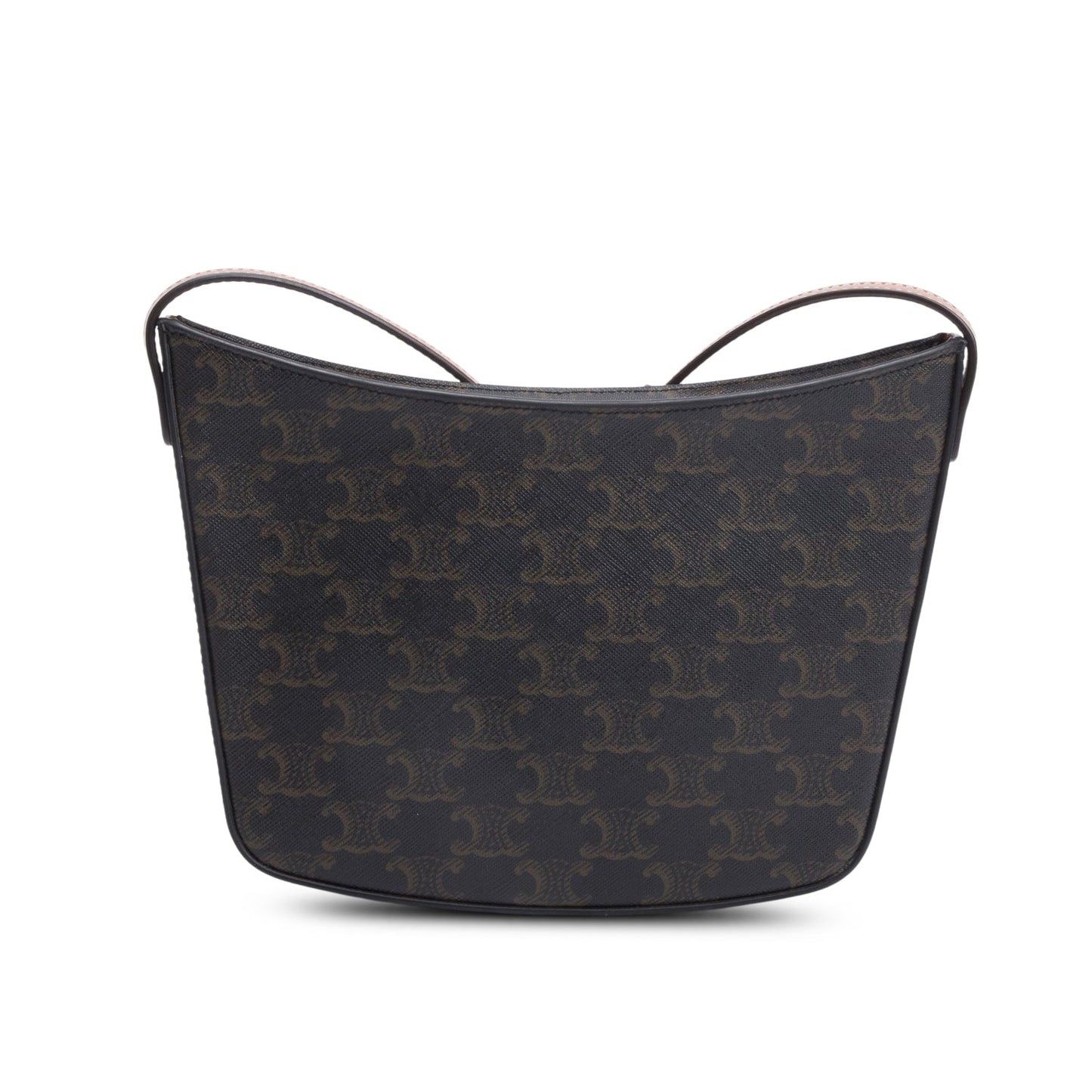 Celine 2023 Triomphe Canvas Medium Croque Hobo Bag