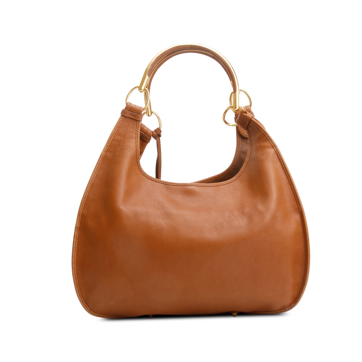 Christian Dior Brown Leather Brandy 61 Hobo
