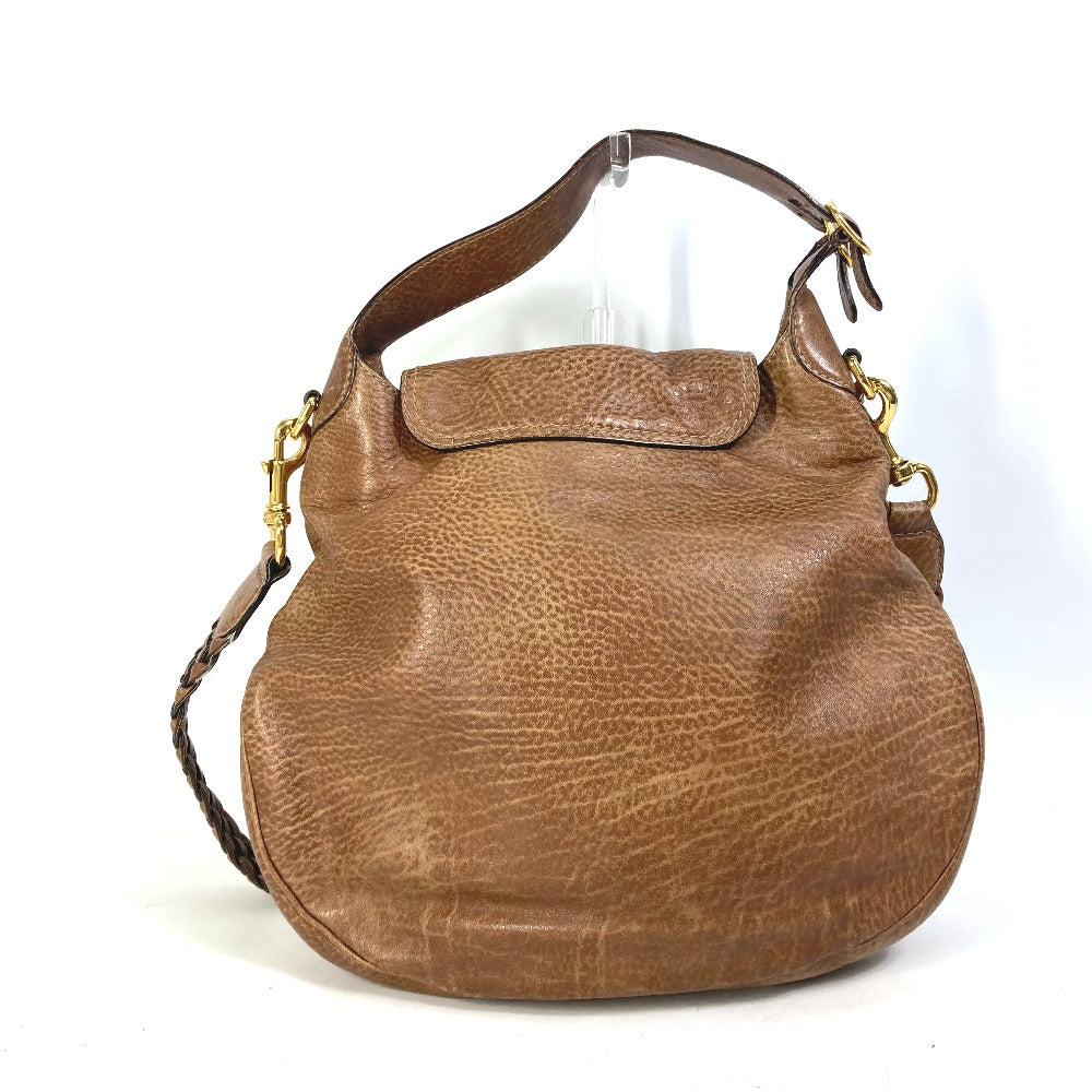 GUCCI Shoulder Bag 223955 leather Brown Crossbody Horsebit