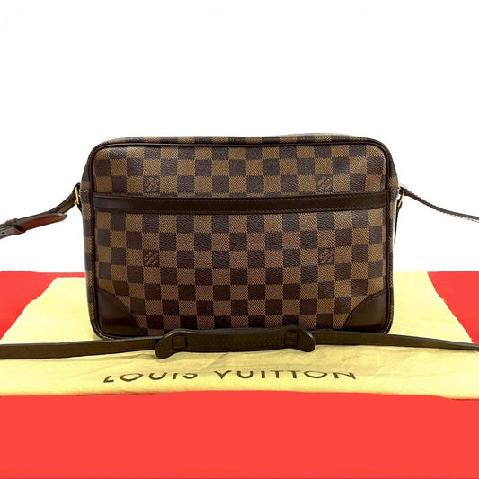 LOUIS VUITTON Shoulder Bag leather Brown Damier Trocadero Women(Unisex)