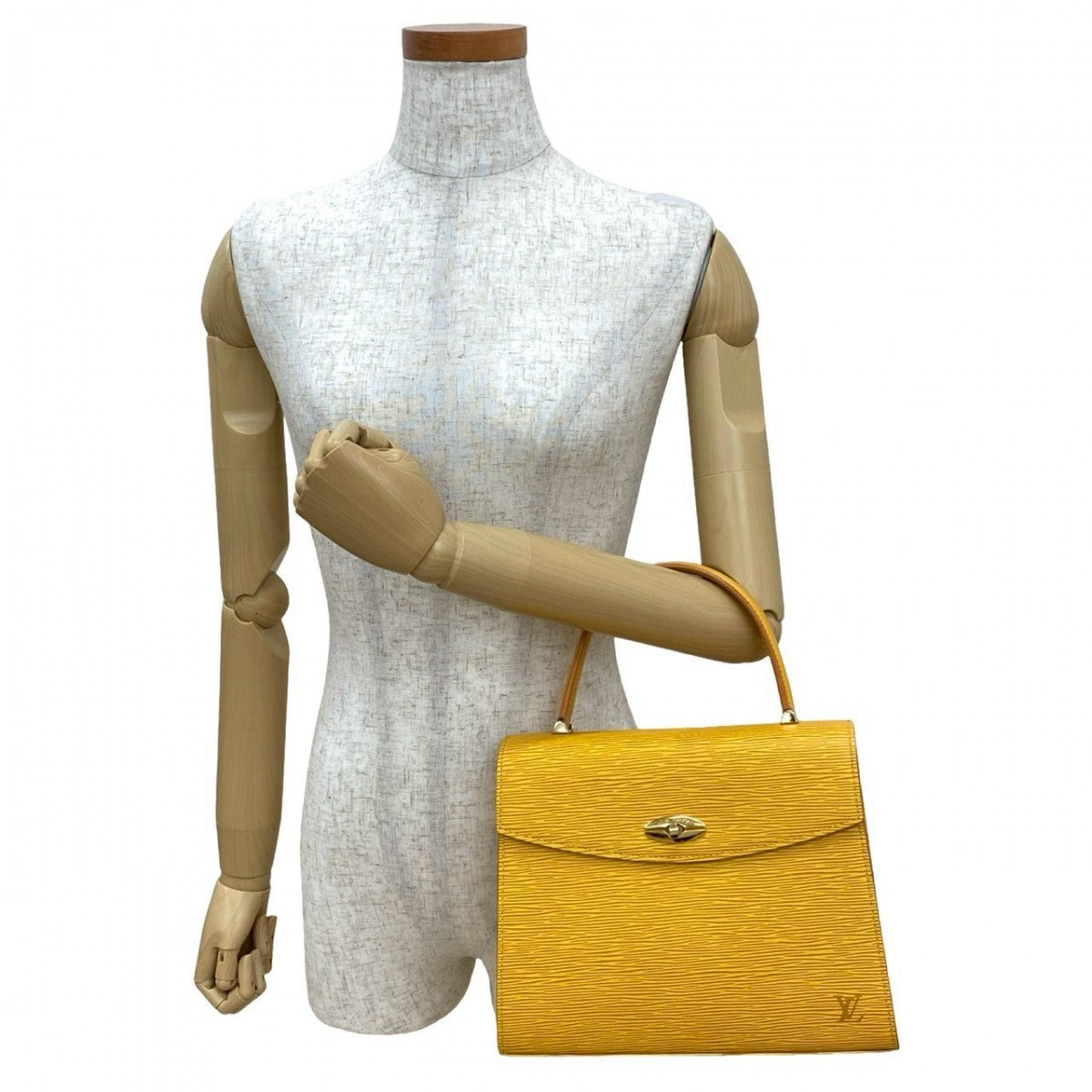 Luxury Women's Handbag | LOUIS VUITTON Handbag Epi Leather yellow Epi Malesherbes
