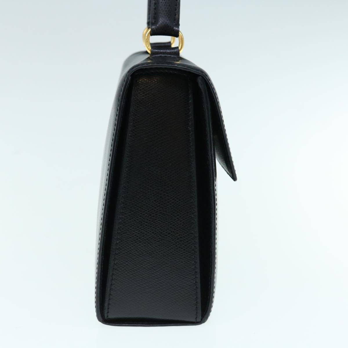 Luxury CELINE Hand Bag Leather Black 62977